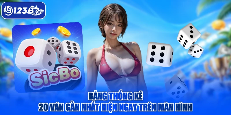 Bảng thống kê 20 ván gần nhất hiện ngay trên màn hình