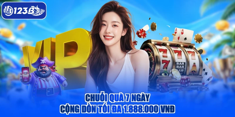Chuỗi quà 7 ngày cộng dồn tối đa 1.888.000 VNĐ