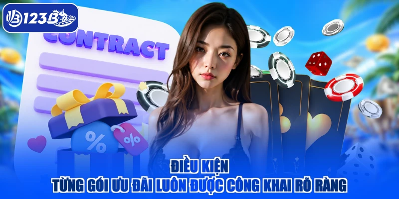 Điều kiện từng gói ưu đãi luôn được công khai rõ ràng