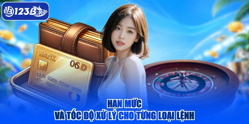 Hạn mức và tốc độ xử lý cho từng loại lệnh