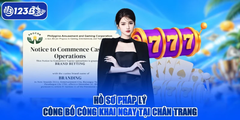 Hồ sơ pháp lý công bố công khai ngay tại chân trang
