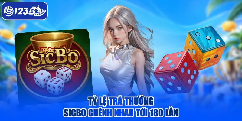 Tỷ lệ trả thưởng sicbo chênh nhau tới 180 lần